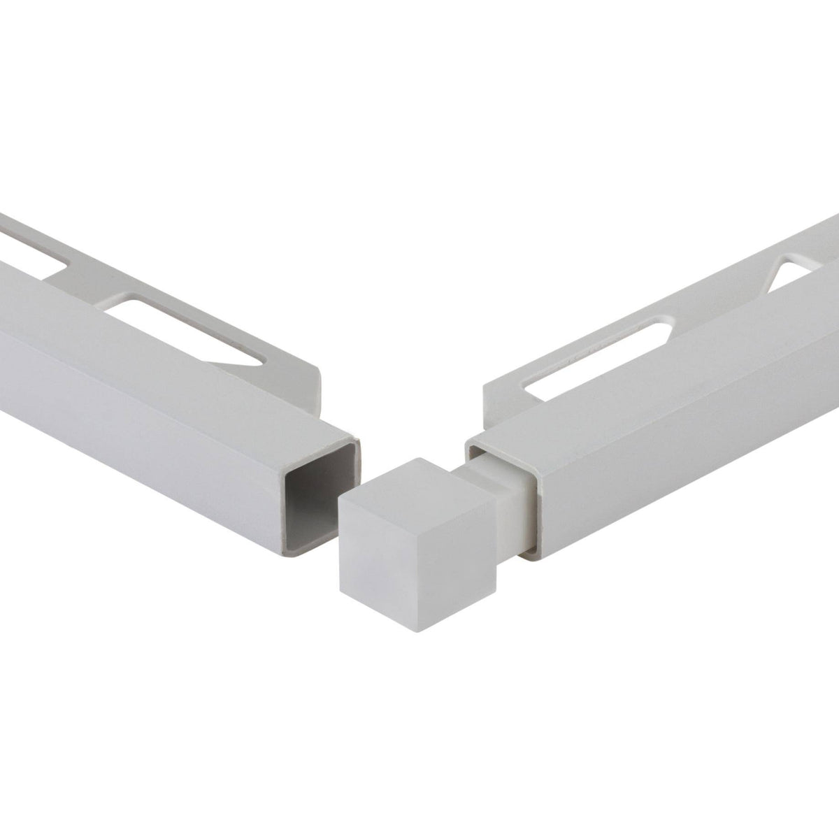 Innen- und Außenecke SQUARELINE PVC silbergrau 9mm