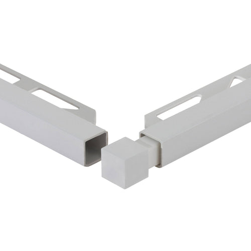 Innen- und Außenecke SQUARELINE PVC silbergrau 9mm