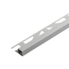DURAL Profilé carré SQUARELINE PVC gris argenté 11mm 250cm
