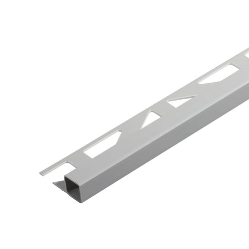 DURAL Profilé carré SQUARELINE PVC gris argenté 11mm 250cm