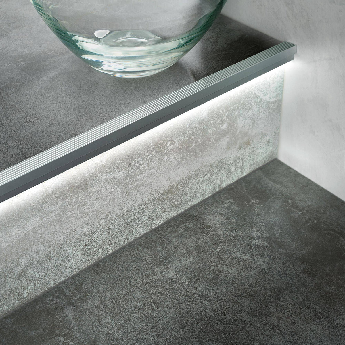 Basisprofil SQUARESTEP LED Aluminium eloxiert silber 11mm 150cm