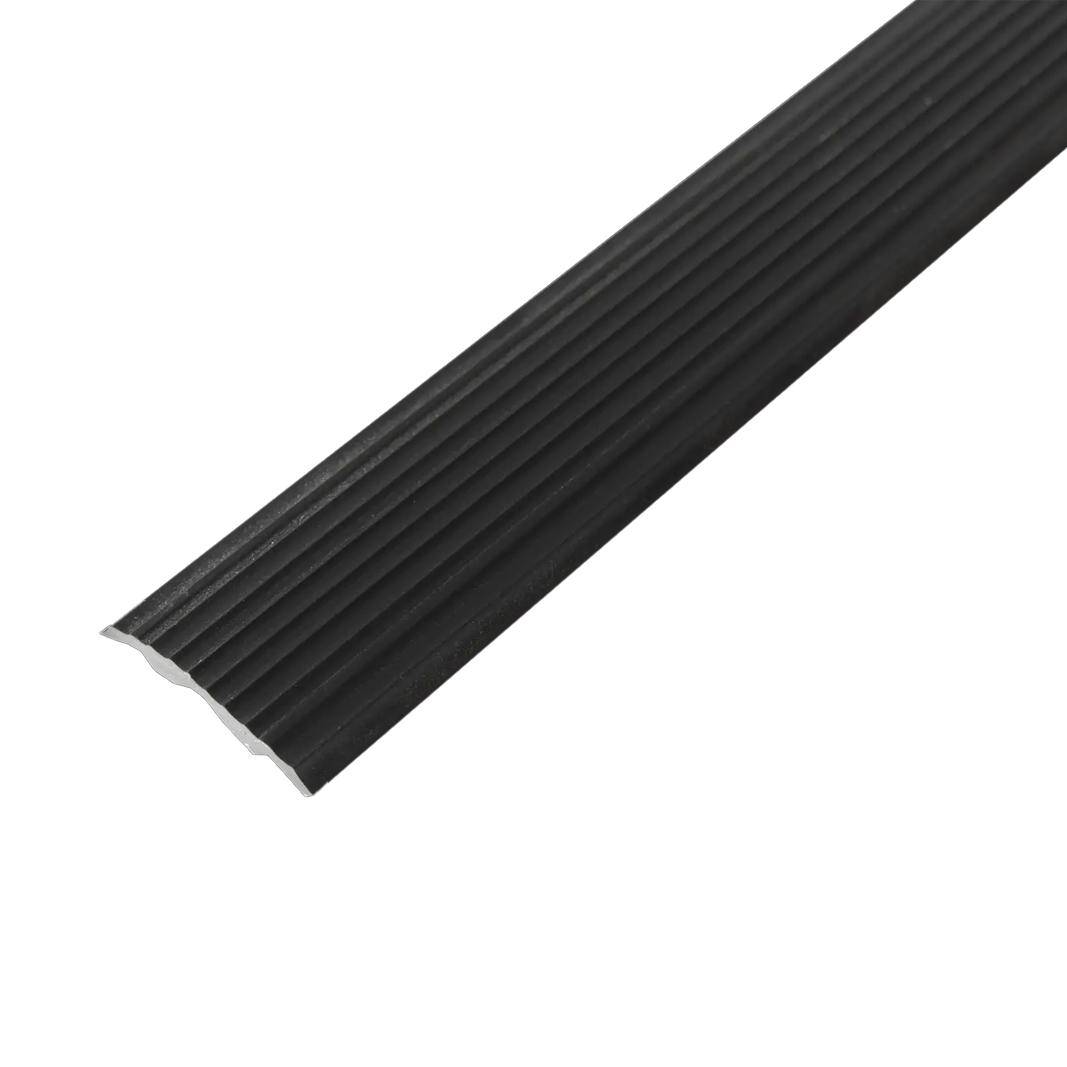 Einlage STEP PVC schwarz gerillt 25lfdm