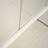 Wand/Boden-Anschlussprofil T-COVE Aluminium pulverbeschichtet weiß 12mm 250cm