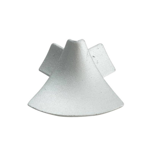 Außenecke T-COVE Metalldruckguss eloxiert silber 16mm