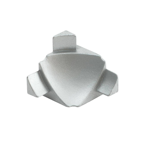 Innenecke T-COVE Metalldruckguss hochglanzeloxiert silber 22mm