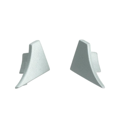 DURAL Embout gauche T-COVE Métal moulé sous pression laqué époxy blanc 12mm