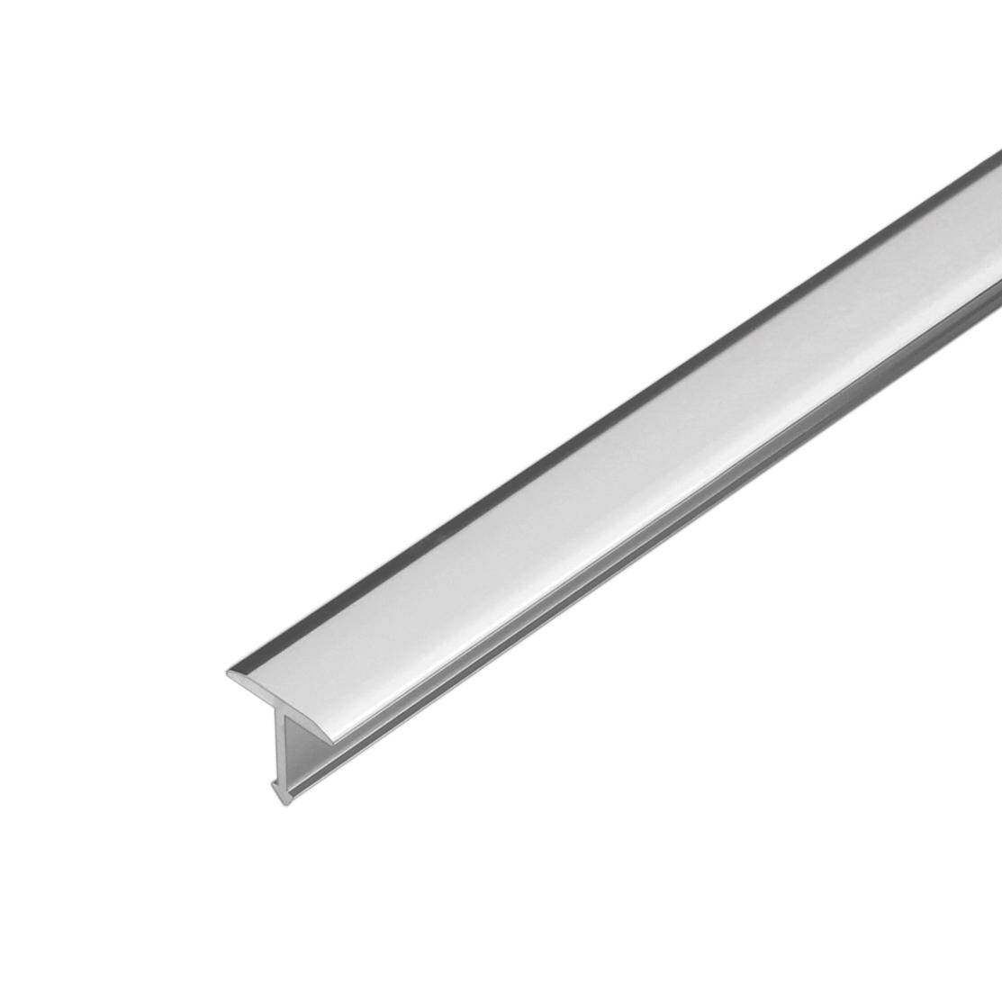 Abdeckprofil geeignet für Z-Flex Curver T-FLOOR Aluminium Messing verchromt 8mm 250cm