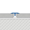 Abdeckprofil geeignet für Z-Flex Curver T-FLOOR Messing natur 7mm 250cm