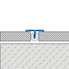 Abdeckprofil T-FLOOR Edelstahl (V2A/304) silber hochglanzpoliert mit Schutzfolie 7mm 250cm