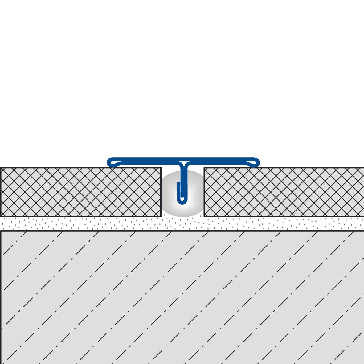 DURAL afdekprofiel T-FLOOR RVS (V2A/304) naturel zilver 7mm 250cm