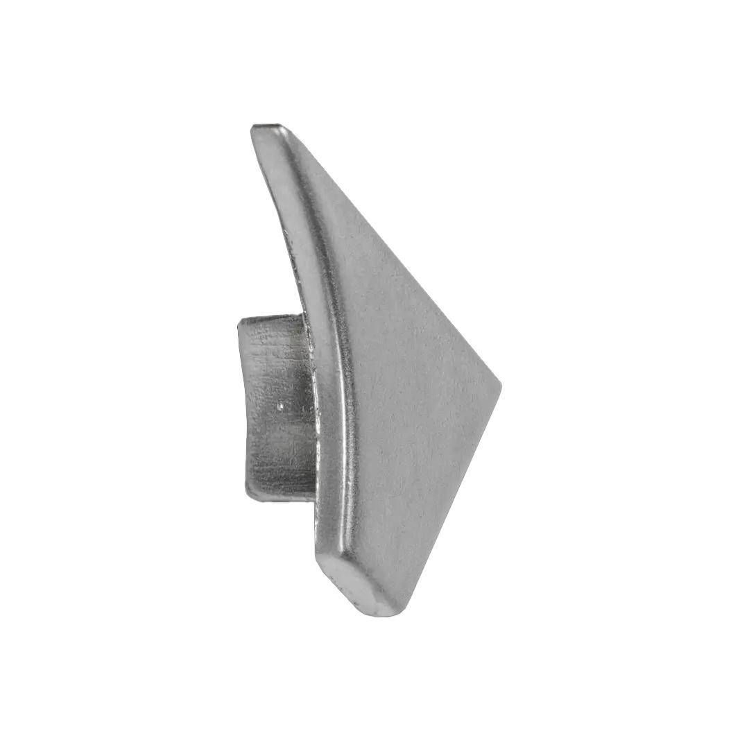 Endkappe links T-COVE Metalldruckguss hochglänzend natur 12mm