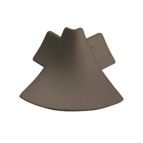 Außenecke T-COVE Metalldruckguss eloxiert titan 22mm