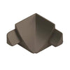 Innenecke T-COVE Metalldruckguss eloxiert titan 12mm