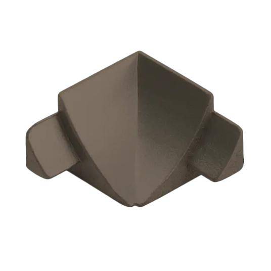 Innenecke T-COVE Metalldruckguss eloxiert titan 22mm