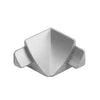 Innenecke T-COVE Metalldruckguss eloxiert silber 16mm