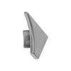 DURAL Embout droit T-COVE métal coulé sous pression anodisé argent 12mm
