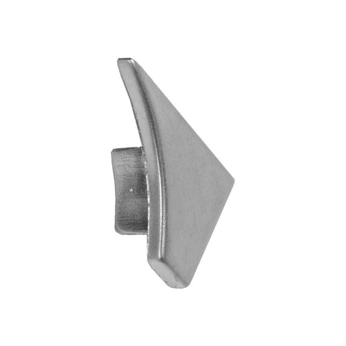 Endkappe rechts T-COVE Metalldruckguss eloxiert silber 16mm