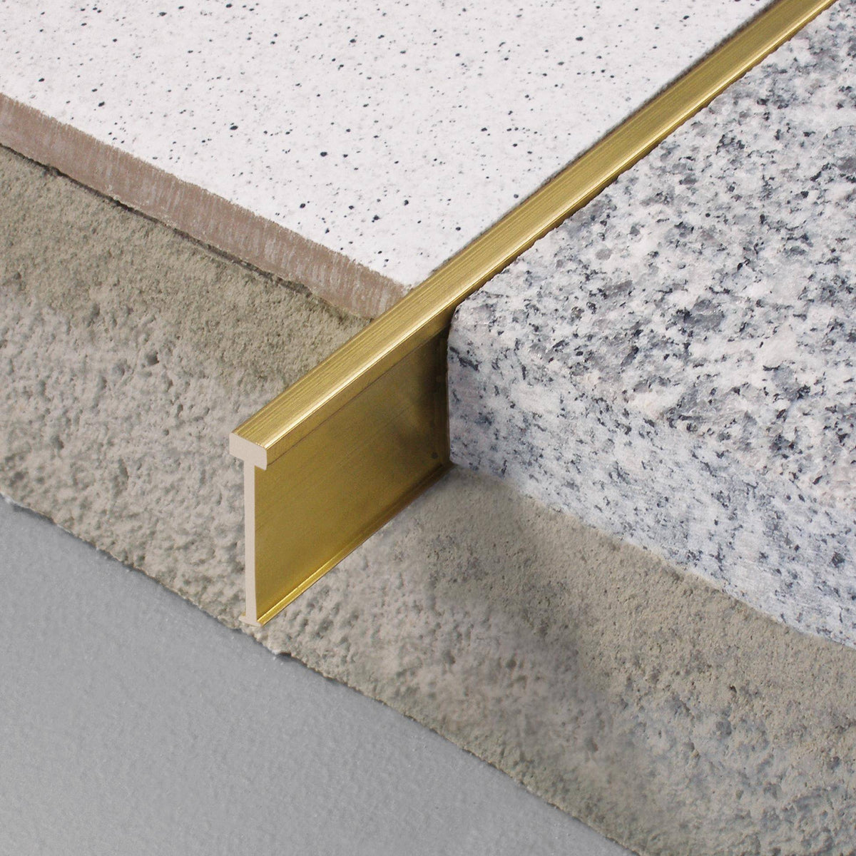 Trennprofil TERRAZZO Messing natur 10mm 250cm