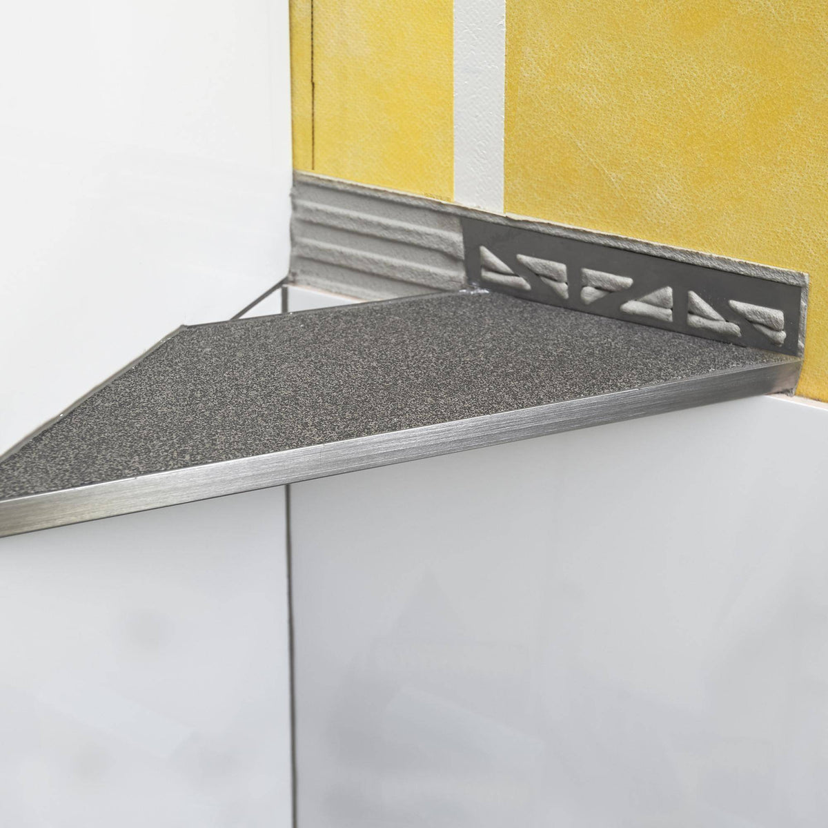 Eckablage TI-SHELF DRG Edelstahl (V2A/304) gebürstet 12.5mm