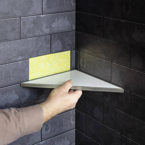 Tablette d'angle DURAL TI-SHELF DNG Acier inoxydable (V2A/304) brossé 12.5mm