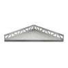 Tablette d'angle DURAL TI-SHELF DRG Acier inoxydable (V2A/304) brossé 12.5mm