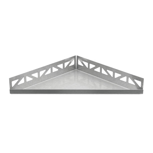 Tablette d'angle DURAL TI-SHELF DRG Acier inoxydable (V2A/304) brossé 12.5mm