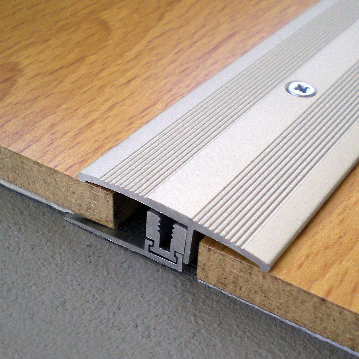 Profilé de transition DURAL TRIFLOOR EXPANSION aluminium anodisé argent 45490mm 100cm