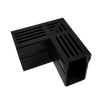 DURAL hoekstuk U-DRAIN PRO aluminium geanodiseerd zwart 100mm