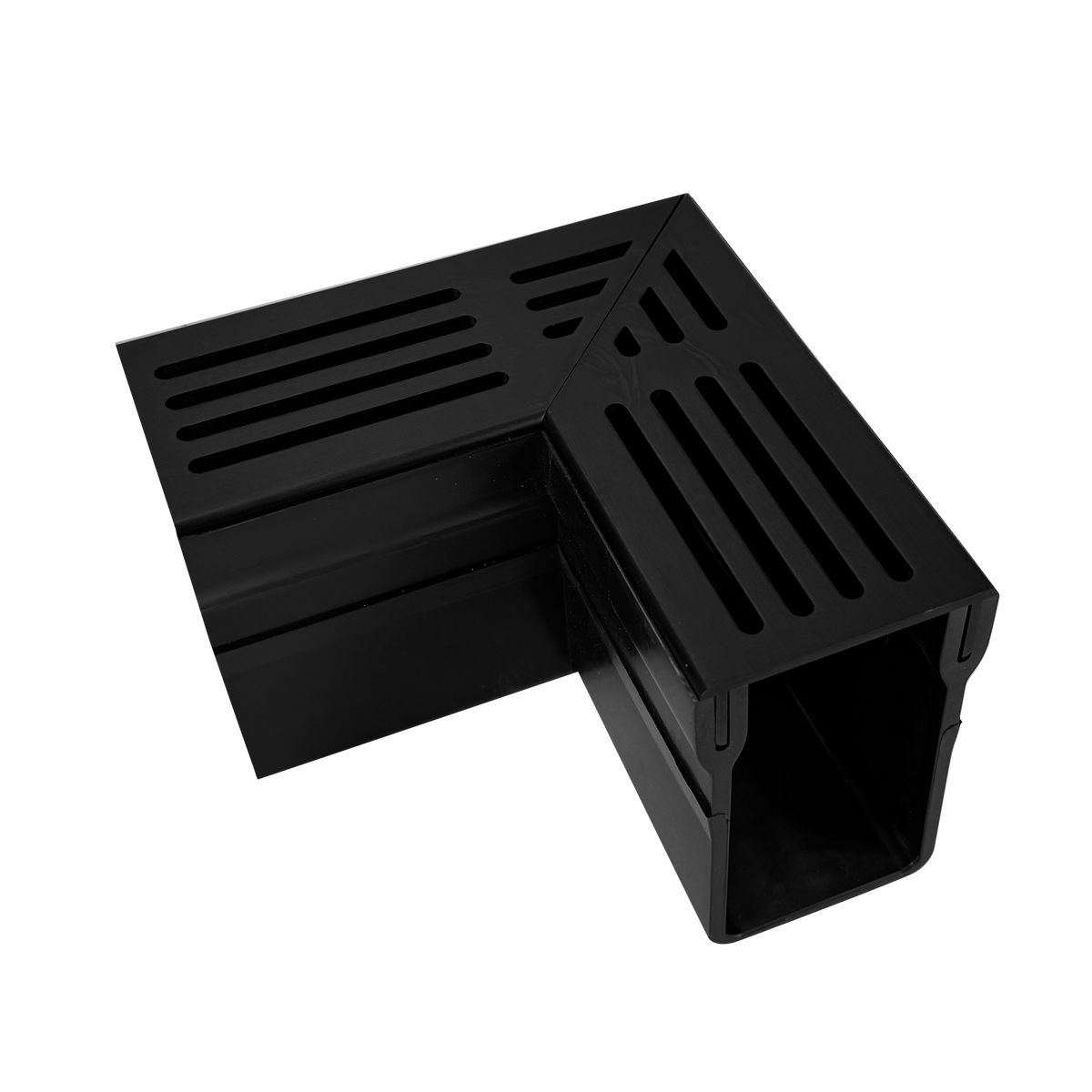 DURAL hoekstuk U-DRAIN PRO aluminium geanodiseerd zwart 100mm