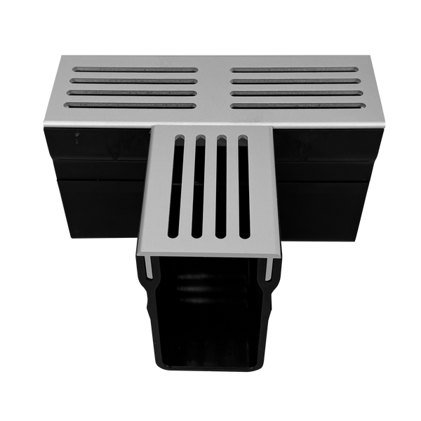 Verbindungsstück U-DRAIN PRO PVC silber eloxiert 100mm