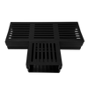 Verbindungsstück U-DRAIN PRO Aluminium eloxiert schwarz 50mm