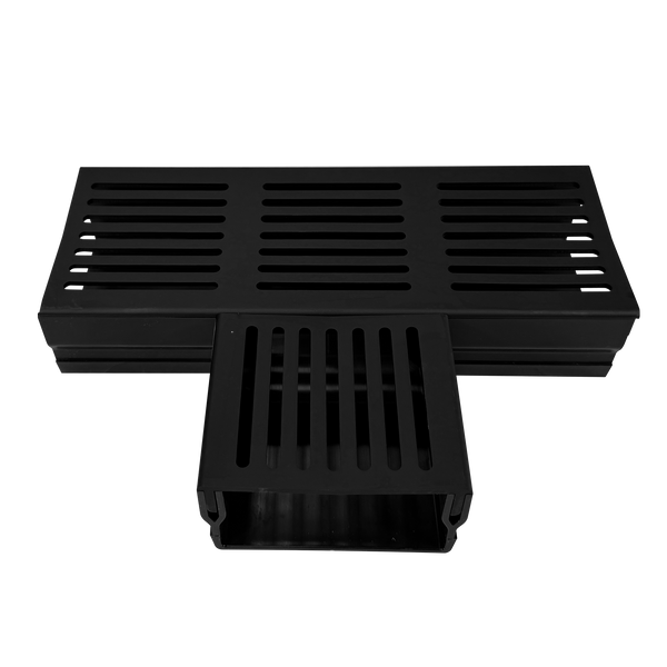 Verbindungsstück U-DRAIN PRO Aluminium eloxiert schwarz 50mm