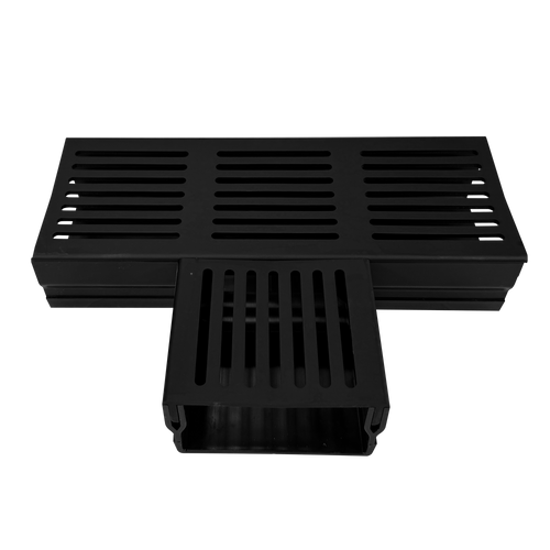 Verbindungsstück U-DRAIN PRO Aluminium eloxiert schwarz 50mm