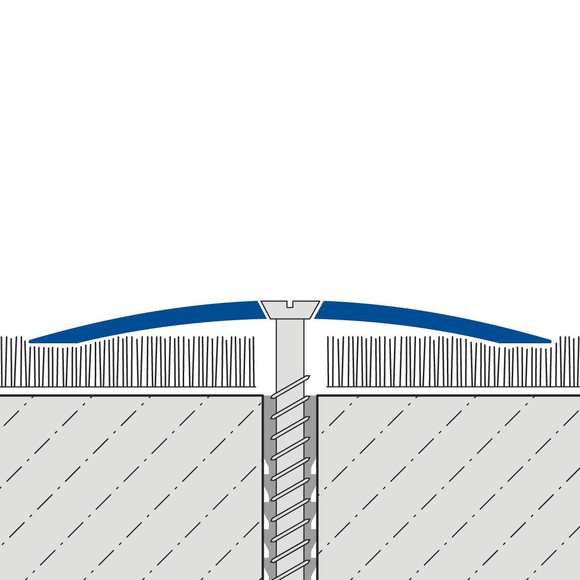 Profilé de transition DURAL percé UNIFLOOR STANDARD laiton naturel brillant 270cm